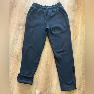 Athleta cozy karma zip pant, size small, black